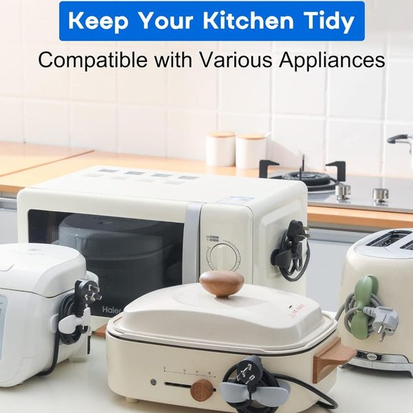 6 Pack Cord Organizer Cord Winder Cord Holder Cord Keep for Kitchen Appliances - Picture 5 of 8